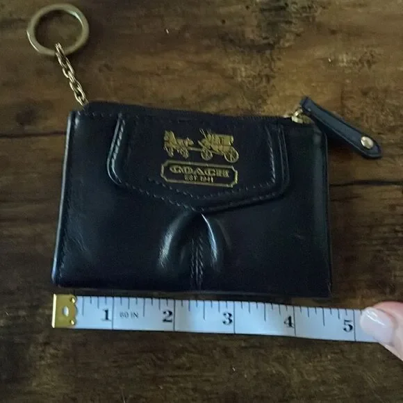 Coach vintage leather Coins mini wallet - Picture 5 of 6